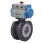 Bonomi 8P724101 with Valpres 724101 Ball Valve Flanged Wafer Style 2-way carbon steel and Double Acting Pneumatic Actuator