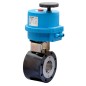 Bonomi 8E082 with Valpres 720017 Ball Valve Flanged Wafer Style carbon steel 2-way and Electric Actuator Plastic Enclosure