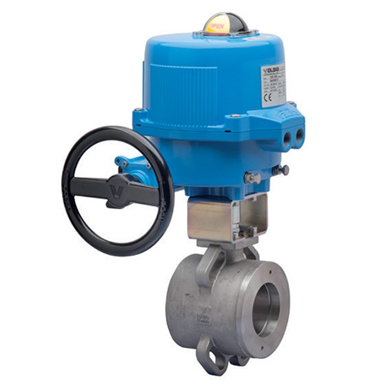 Bonomi M8E725002 with Valpres 725002 Wafer Ball Valve ANSI 150 Steam Service S-Steel and Electric Actuator Metal Enclosure