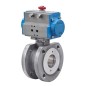 Bonomi 8P723101 with Valpres 723101 Wafer Ball Valve Stainless Steel ANSI 150 and Valbia Double Acting Pneumatic Actuator