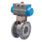 Bonomi 8P0173 with Valpres 720016 Wafer Ball Valve ANSI 150 A351-CF8M St-Steel and Valbia Double Acting Pneumatic Actuator