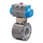 Bonomi 8P720288 with Valpres 720288 Wafer Ball Valve ANSI 300 stainless steel F-Port and Valbia Double Acting Pneumatic Actuator