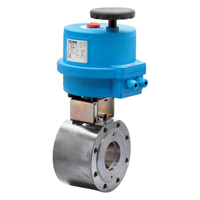 Bonomi 8E720288 with Valpres 720288 Wafer Ball Valve ANSI 300 St-Steel Full Port and Valbia Electric Actuator Plastic Enclosure