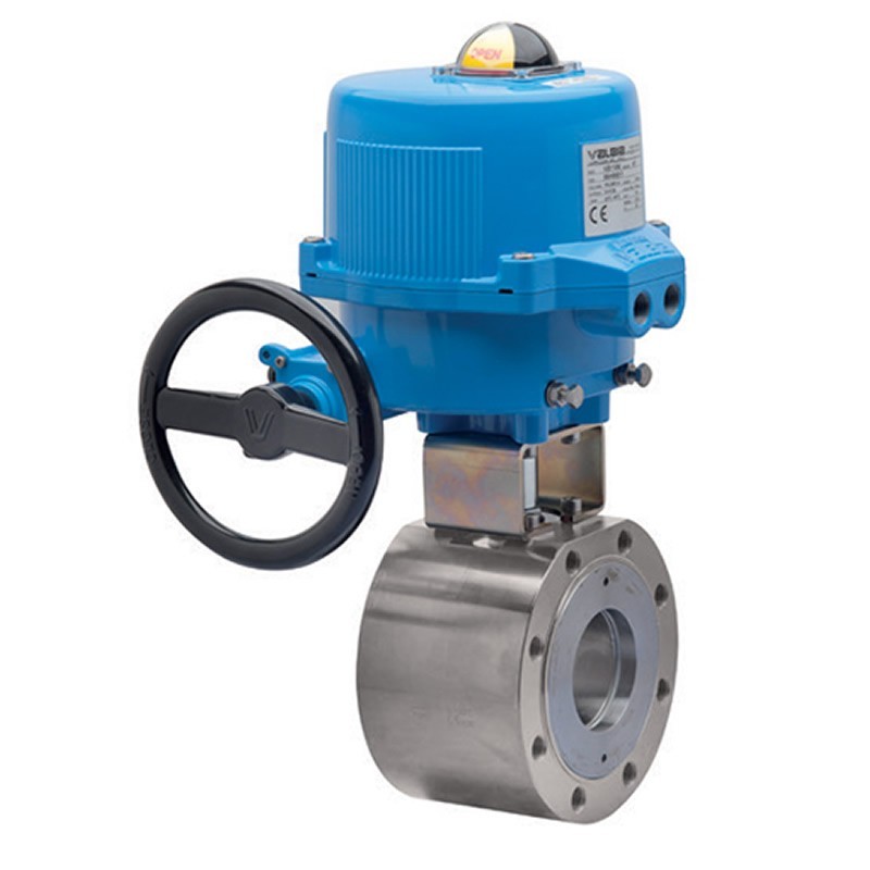 Bonomi M8E720288 with Valpres 720288 Wafer Ball Valve ANSI 300 St-Steel Full Port and Valbia Electric Actuator Metal Enclosure