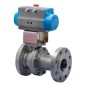 Bonomi 8P761030 with Valpres 761030 Split-Body ball Valve ANSI 300 Flanged SSteel Fire Safe and Double Acting Pneumatic Actuator