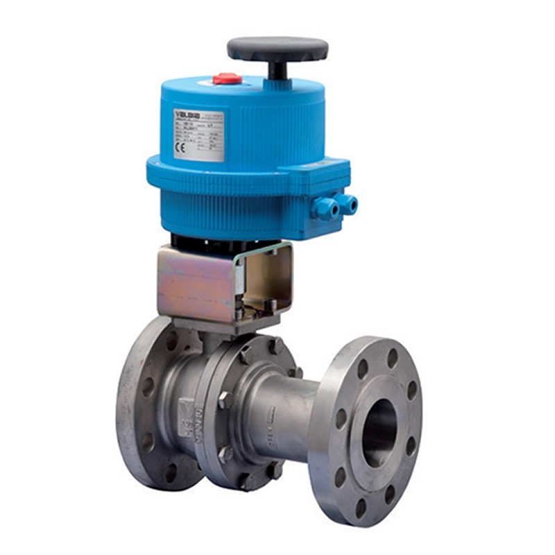 Bonomi 8E761030 with Valpres 761030 Split-Body ball Valve ANSI 300 S-Steel Fire Safe and Valbia Actuator Plastic Enclosure