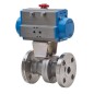 Bonomi 8P68J100 with Valpres 68J100 Split-Body ball Valve ANSI 300 S-Steel Fire Safe and Valbia Double Acting Pneumatic Actuator