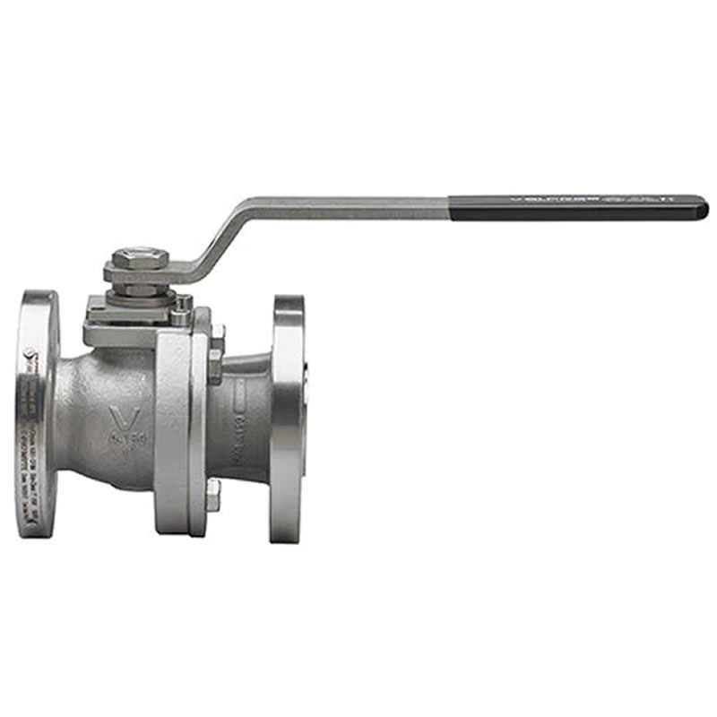 Valpres 68J000 API 608 Stainless Steel ANSI 150 Flanged Full Port Split-Body Ball Valve ISO 5211 Pad Double D Stem