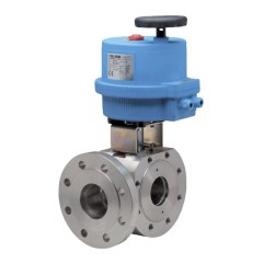 Bonomi 8E077 with 776018 3-way Ball Valve SS and Electric Actuator