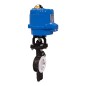 Bonomi ME8300 with Ghibson 8300 Wafer Butterfly valve HP ANSI 300 carb-steel PTFE seats and Electric Actuator Metal Enclosure