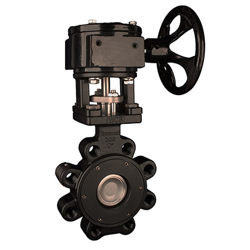 Ghibson G8101 Lug Style High Performance Butterfly valve carbon steel ANSI 150 Gear Operated and PTFE seats