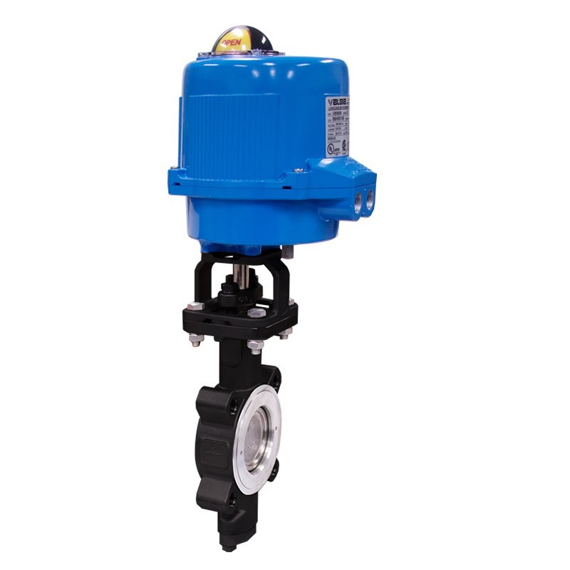 Bonomi ME8101 with Ghibson 8101 Lug Butterfly valve HP carbon steel ANSI 150 PTFE and Valbia Electric Actuator Metal Enclosure