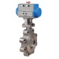 Bonomi SR9301 with Ghibson 9301 Lug Butterfly valve High Perf S-Steel ANSI 300 PTFE and Valbia Spring Return Pneumatic Actuator