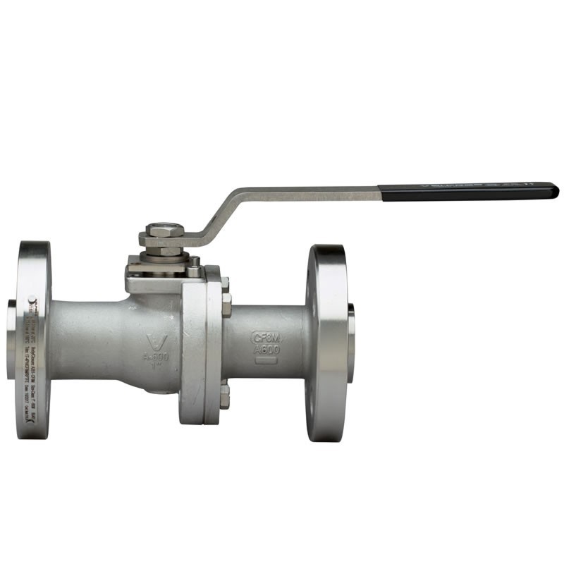 Valpres 68J401 Split-Body Ball Valve Flanged ANSI 600 Full port API 608 Stainless Steel Fire Safe ISO 5211 Pad Double D Stem