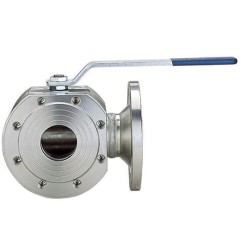 Valpres 776018 3-Way L-Ported diverter Ball Valve Flanged ANSI 150