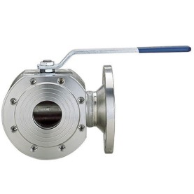 Valpres 776018 3-Way L-Ported diverter Ball Valve Flanged ANSI 150