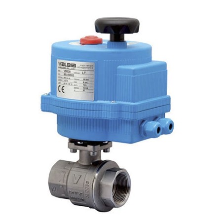 Bonomi 8E700076 with 700076V V Ball Valve S-Steel and Electric Actuator