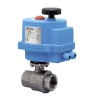 Bonomi 8E700076 with 700076V NPT Ball Valve V-Port Control with SS Body and Valbia Electric Actuator Plastic Enclosure