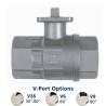 Bonomi 8E700076 with 700076V NPT Ball Valve V-Port Control with SS Body and Valbia Electric Actuator Plastic Enclosure