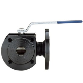 Valpres 776032 3-Way L-Ported diverter Ball Valve Flanged ANSI 150