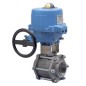 Bonomi M8E710061V with 710061V Ball Valve V-Port Control SW with S-Steel Body and Valbia Electric Actuator Metal Enclosure