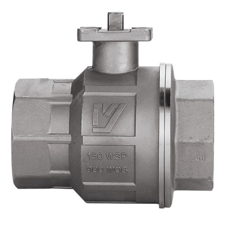 Valpres 700076 Ball Valve Full Port Stainless Steel 1000 PSI NPT Threaded Direct Mount ISO 5211 Mounting Pad NSF 61 372