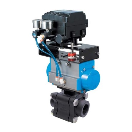 Bonomi EP630LLV with 630LLV V-Port Ball Valve Actuator and Positioner