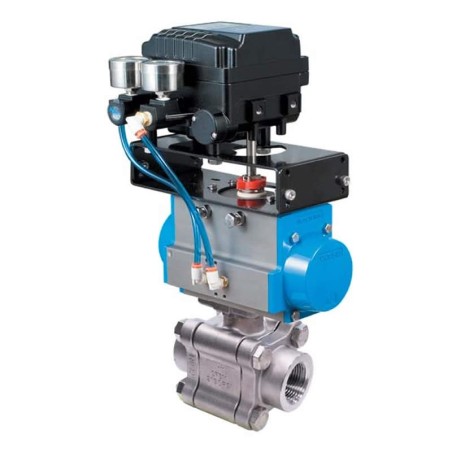 Bonomi EP730LLV with V-Port Ball Valve Actuator and psi Positioner