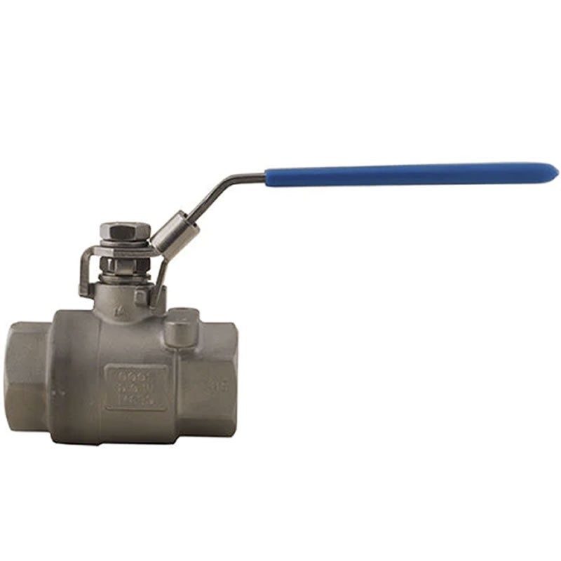 Bonomi 7700LL Full Port Welded Ball Valve Stainless Steel FNPT Threaded Mounting Pad for Actuator with Locking device