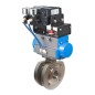 Bonomi PP723102V with Valpres 723102V Wafer Style V-Ball Valve D-Mount SS and Valbia Pneumatic Actuator and Pneumatic Positioner