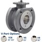 Bonomi PP723102V with Valpres 723102V Wafer Style V-Ball Valve D-Mount SS and Valbia Pneumatic Actuator and Pneumatic Positioner