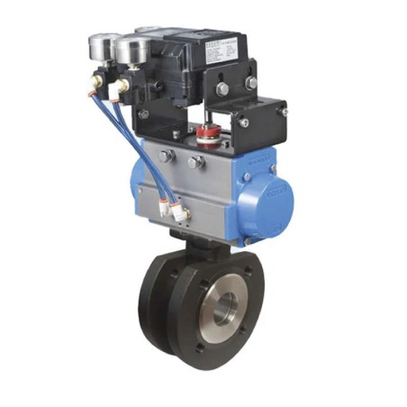 Bonomi PP724102V with V-Port Ball Valve, Actuator and psi Positioner