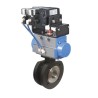 Bonomi PP724102V with Valpres 724102V Wafer Style V-Ball Valve D-Mount Carbon Steel and Valbia Pneumatic Actuator and Positioner