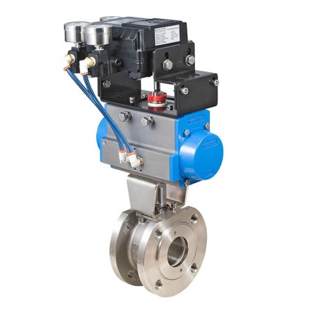 Bonomi EP720370V with V-Port Ball Valve, Actuator and psi Positioner