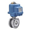 Bonomi M8E720370V with Valpres 720370V Wafer Style V-Ball Valve Stainless Steel and Valbia Electric Metal Enclosure Actuator