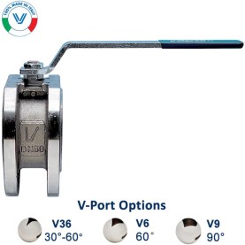 Bonomi M8E720370V con Válvula de bola Puerto-V y Actuador Eléctrico