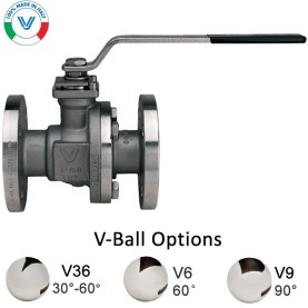 Bonomi M8E760195V con 760195V Válvula de bola V y Actuador Eléctrico