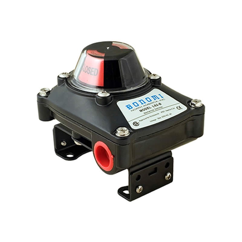 Bonomi LS2-B IP67 Limit Switch Die Cast Aluminum body with Buna-n O-ring sealed and IP67 Nema 4, 4X, CSA approved