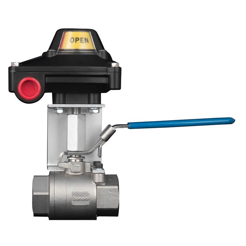 Bonomi 700LL LS2 package with 700LL Ball Valve Full Port Stainless Steel FNPT Threaded 2000 psi and LS2-B Limit Switch