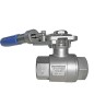 Bonomi 2200SRL Ball Valve Full Port Stainless Steel with Deadman Spring Return lever FNPT Threaded ANSI B1.20.1 connections