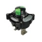 Bonomi 966N-LS2-EX with Bonomi 966N Ball Valve Full L-Port S-Steel 3-Way NPT and LS2-B-EX Explosion Proof Limit Switch