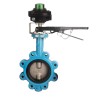 Bonomi N501S LS2-EX with Bonomi N501S Lug Butterfly Valve Food Grade NSF Certified and LS2-B-EX Explosion Proof Limit Switch