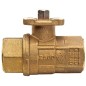 Rubinetterie Bresciane 250N Full Port Brass Valve FNPT Threaded with ISO 5211 Pad for Actuator