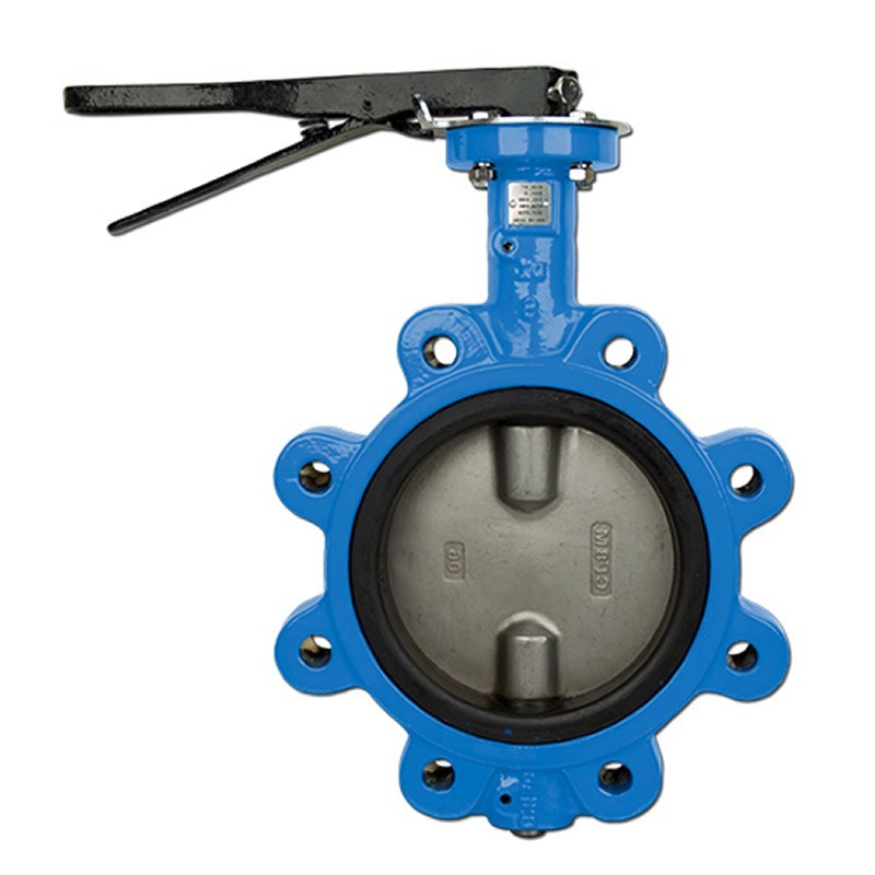 Bonomi N501S Lug Butterfly Valve ANSI 150 Flanged with Food Grade EPDM seats Epoxy Coated Cast Iron Body CF8M SS disc NSF Cert