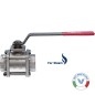 Valpres 710190 Ball Valve for Steam Full Port 3-pieces Stainless Steel FNPT Threaded ISO 5211 pad Double D Stem