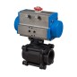 Bonomi 8P0620 package with 620LL Carbon Steel Ball Valve 3-piece 2-way NPT thread and Double Acting Valbia Pneumatic Actuator