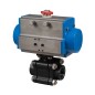 Bonomi 8P0630 package with 630LL HP Carbon Steel Ball Valve 3-piece NPT thread and Double Acting Valbia Pneumatic Actuator