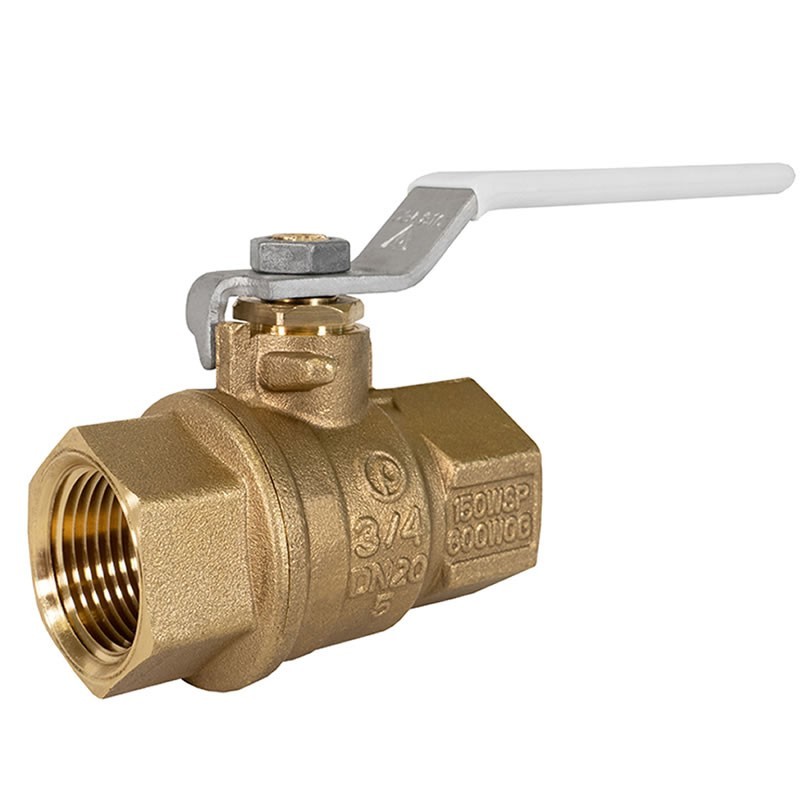 Jomar Valve T-100CG Válvula de bola de latón sin plomo DZR 2 piezas NPT Conexión roscada de puerto completo 600 WOG