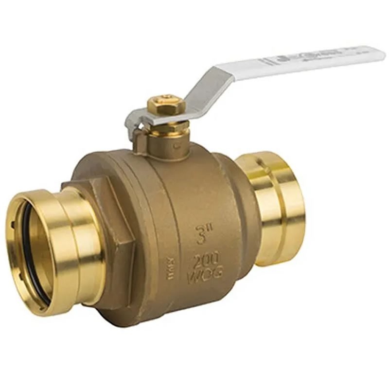 Jomar JP-100G XLC Lead Free Brass Ball Valve 2 Piece Full Port, Press XLC Connection and 200 WOG