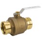 Jomar JP-100SSG XLC Lead Free Brass Ball Valve 2 Piece Full Port Press XLC Connection, Stainless Steel Trim and 200 WOG